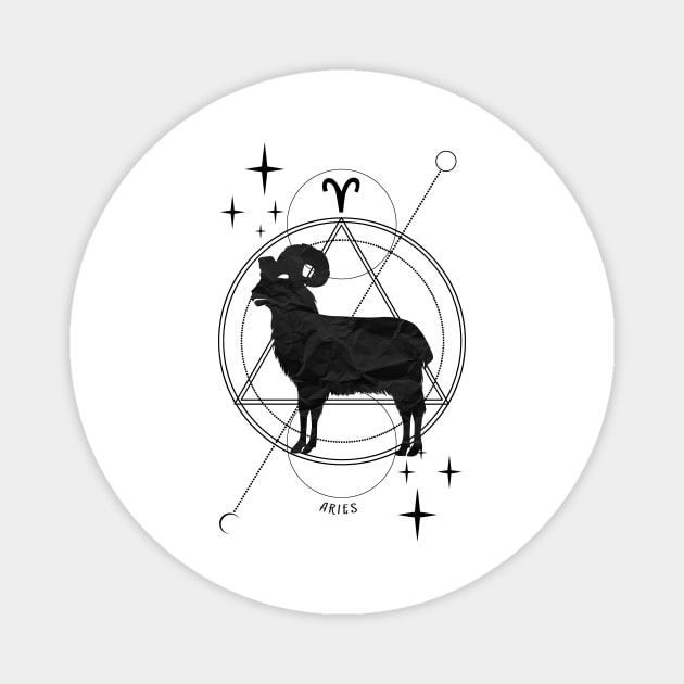 Zodiac, Aries, Astrology, Star sign, Stars Magnet by Strohalm